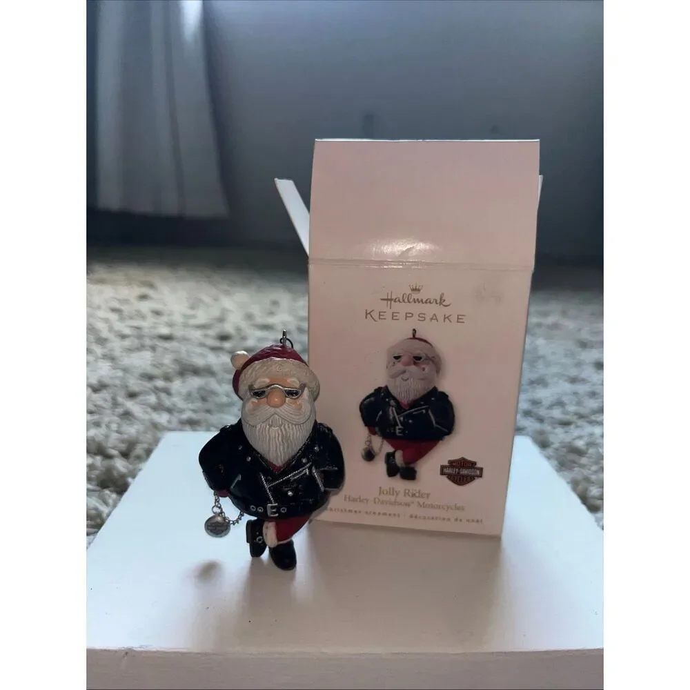 2007 Hallmark Keepsake - Jolly Rider Harley Davidson Motorcycles - With BOX